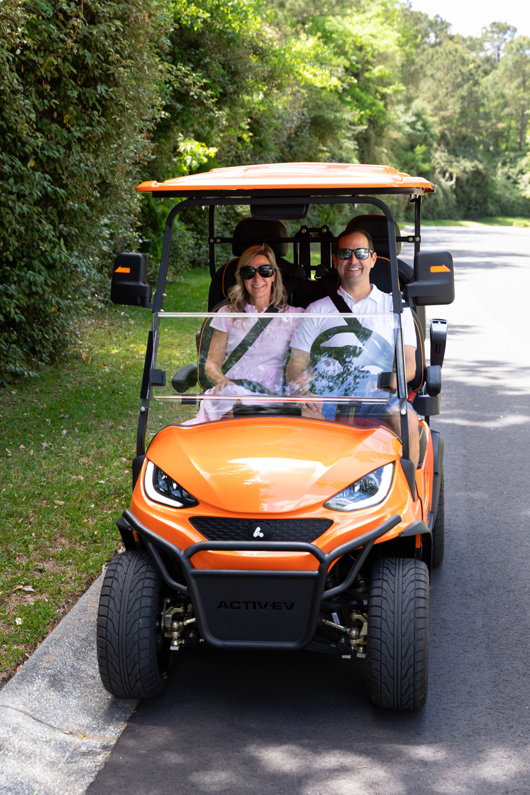 Electric golf cart serviced by Double D Golf Carts